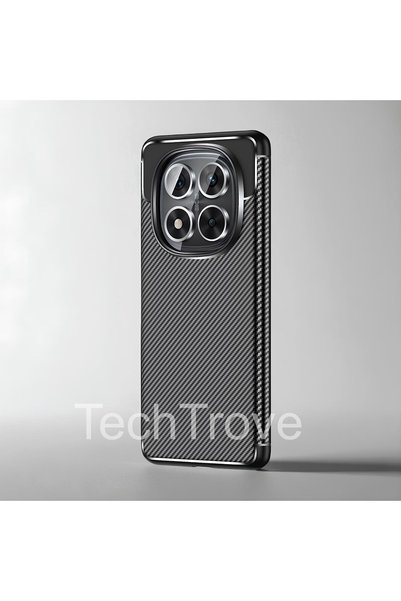 TechTrove حافظة Poco X7 مع حماية للكاميرا، نمط ألياف الكربون الممتصة للصدمات،...