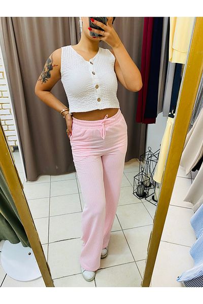 TUBA TOPTAŞ Striped Waterway Summer Trousers