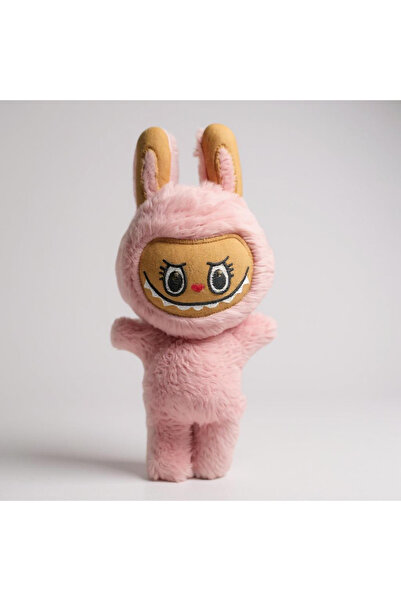 hediyesahibi لعبة لابوبو القطيفة الصغيرة ذات زي الأرنب باللون الوردي