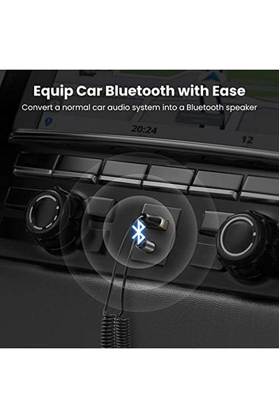 Ugreen USB Car Bluetooth Receiver Wireless Audio Music Adapter Dual Link APTX 3.5mm Aux Jack Pairing