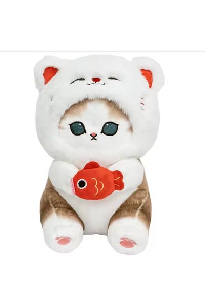NB market White Cat Mofusand Plush Toy Mega Size 40cm Collectible Mofusand Cat Plush