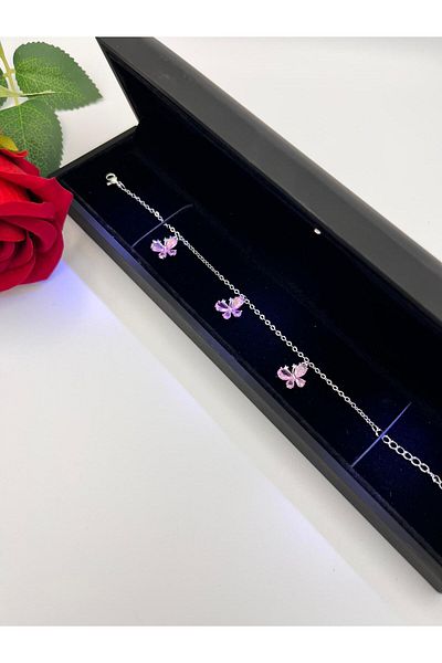 Sepetten Eve Butterfly Bracelet in Lighted Bracelet Box Vip Gurup Tarnish Free Colorfast Steel Bracelet