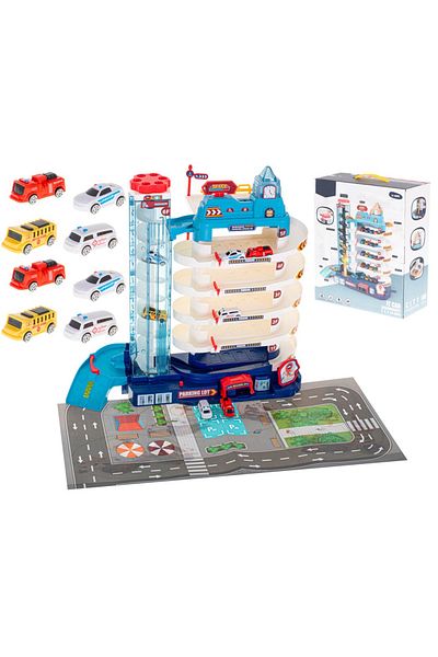 LikeSmart ISP "LikeSmart City Parking Lot" Children's Parking Circuit, Lights and Sounds, 5 Levels, 8 Tables