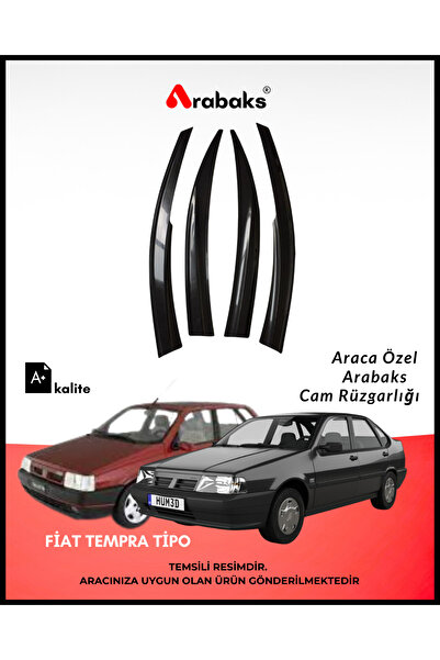 Arabaks Fiat Tempra Tipo Cam Rüzgarlığı 4’lü Takım (MUGEN TİP, DAYANIKLI MALZ...