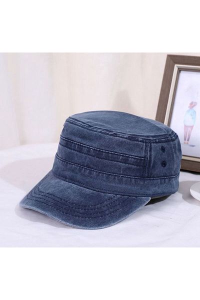 LAGRANZE Castro Men's Canvas Military Cotton Summer Hat