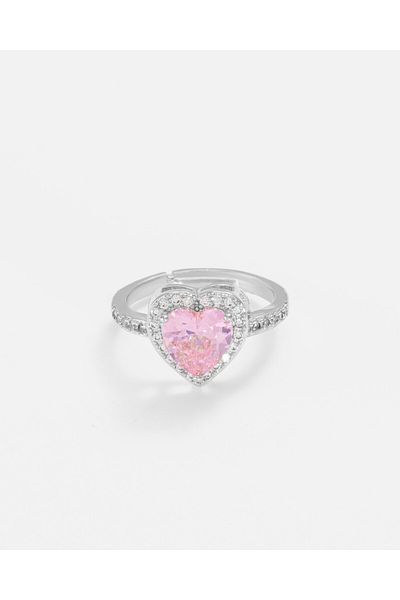 LONDONACS Zirconia Pink Heart Ring
