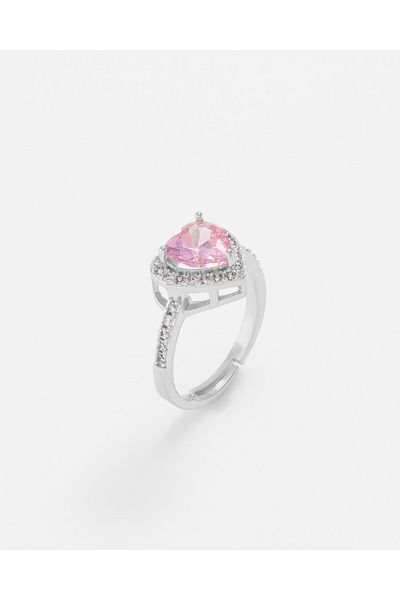 LONDONACS Zirconia Pink Heart Ring