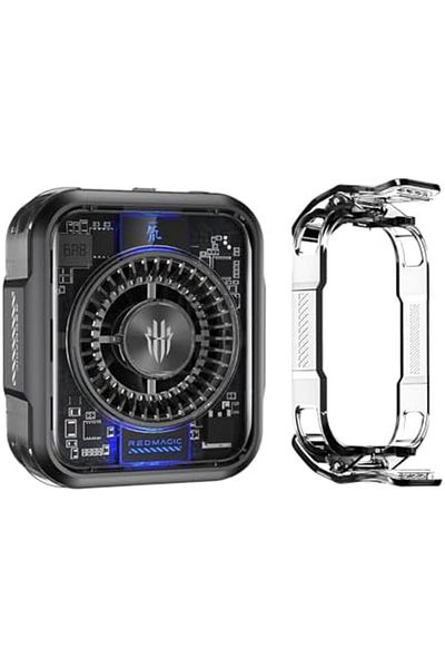 Nubia RedMagic 5 Magnetic Cell Phone Cooler for Gaming, 30W Game Cooler Radiator Fan with Clip, Semi