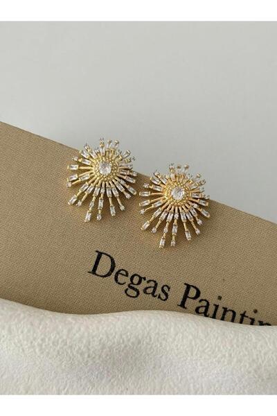 Bennu Design Jewelry Sun Earrings with Stones