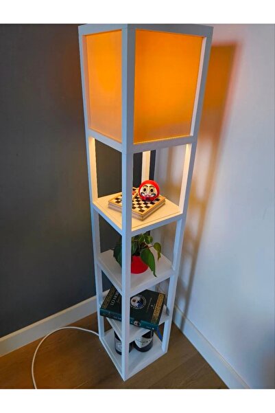 Talha Çok Amaçlı Raflı Modern Lambader – Şık, Aydınlık ve Fonksiyonel