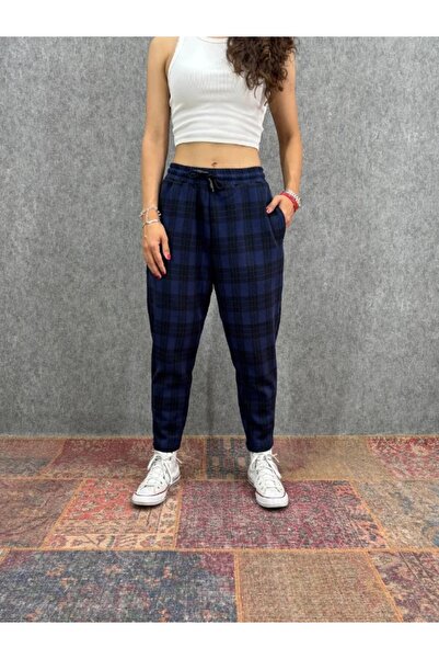 FıttingRoom بنطلون منقوش بخصر مطاطي على شكل جزرة