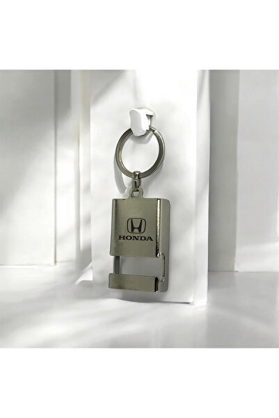 gastromarka سلسلة مفاتيح معدنية بشعار هوندا مع حامل هاتف وفتاحة زجاجات