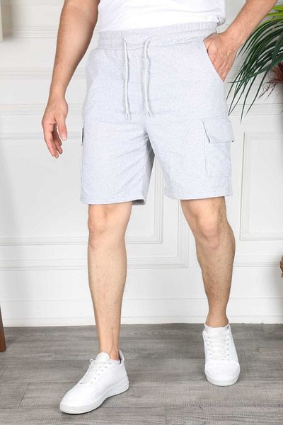 GOLSREY Comfortable Fit Unisex Cargo Pocket Combed Cotton Sports Shorts