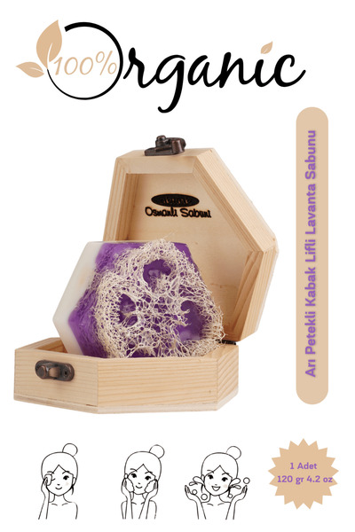 aktürk osmanli sabuni Doğal Arı Petekli Lavantalı Sabun 120 gr | Kabak Lifli ...
