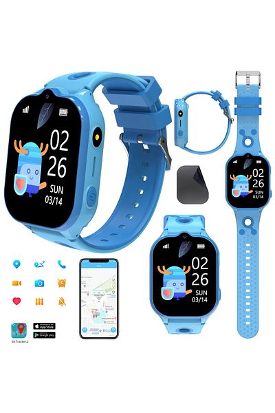 LikeSmart Ceas SmartWatch 4G GPS Copii KinderCare 52, Monitorizare GPS, WIFI, 2", Camera HD, Apel Vi