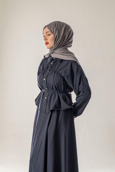 FLEUR SOİE Cotton Shallows Gray