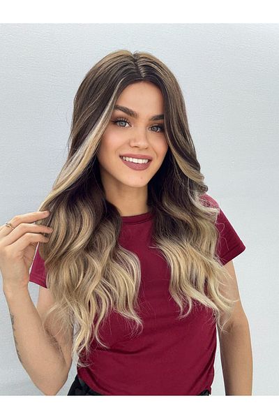 Fenomen Peruk Vip Custom Ombre Gradient Real Hair Texture Wig