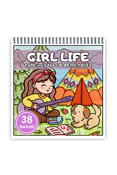Legendary Gifts Βιβλίο ζωγραφικής κατά του στρες, 38 εικόνες Girl Life, 82 σε...