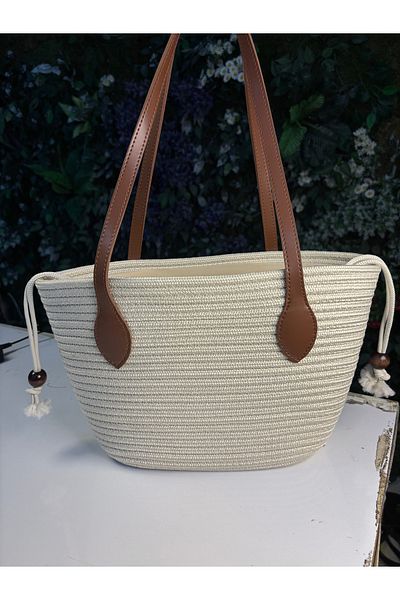 MaVaux Чанта за през рамо Miami Wicker Look със специална дръжка и вътрешна подплата