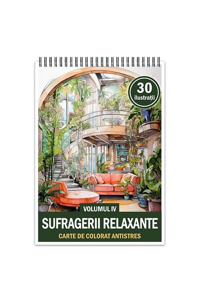 Legendary Gifts Anti-stress coloring book, 30 illustrations Relaxing Living RoomsV, 66 pages