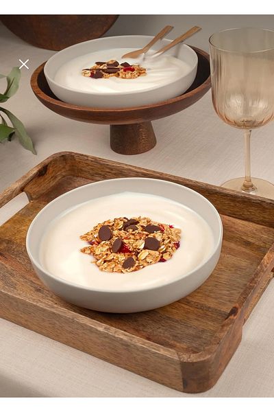 Kulvar Set of 2 Pearl Mood Kütahya Series 20cm Salad Plates