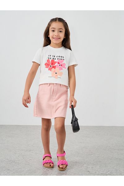 Styli Denim Mini Skirt with Pocket