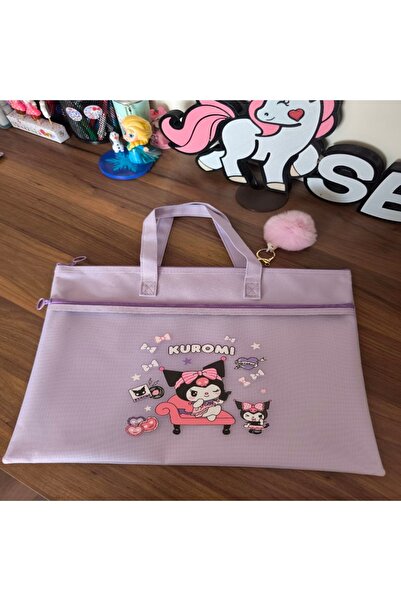 senacacollection Kuromi Stitch El Çantası Dosya Çantası 35x28,5 cm 1 ADET