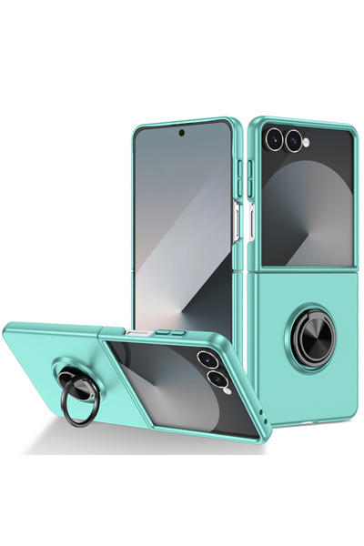 REDz Accessories Carcasă cu inel rotativ metalic pentru Samsung Z Flip7, prot...