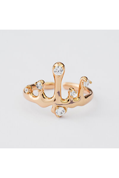 Damla Gold Renk Ayarlanabilir Yüzük - YZ0011