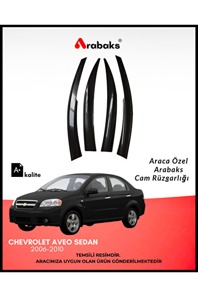 Arabaks Chevrolet Aveo 2006-2010 SD Cam Rüzgarlığı 4’lü Takım (MUGEN TİP, DAY...