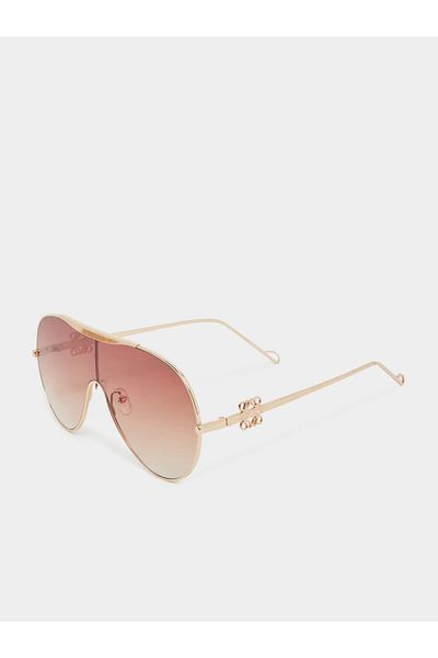 Styli Wide Aviator Sunglasses with Adjustable Nose Pads