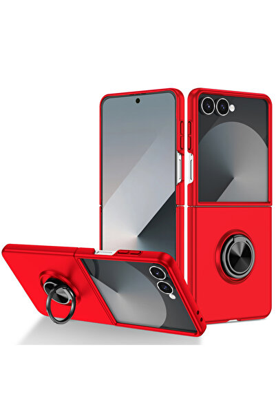 REDz Accessories Carcasă cu inel rotativ metalic pentru Samsung Z Flip7, prot...