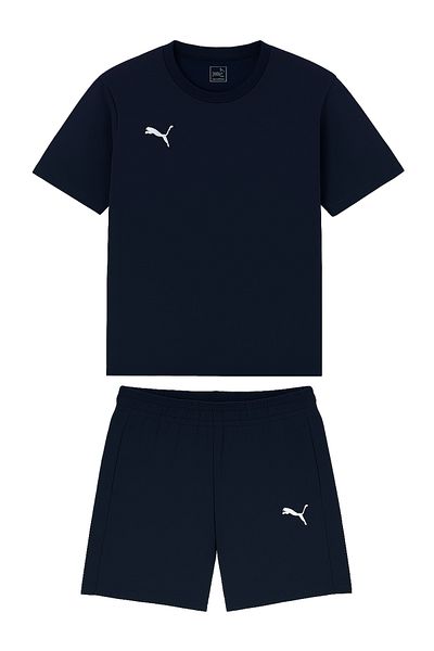 Puma TimeGoal Casual 658608-658615 Αθλητικό κοστούμι με κοντό μπλουζάκι