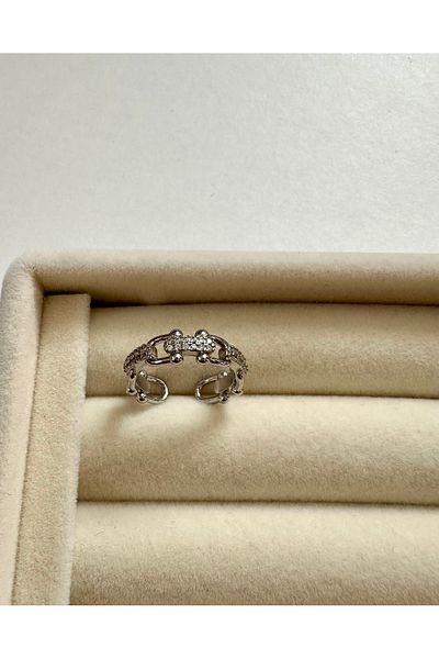 Lumina Atelier Zircon Steel Ring