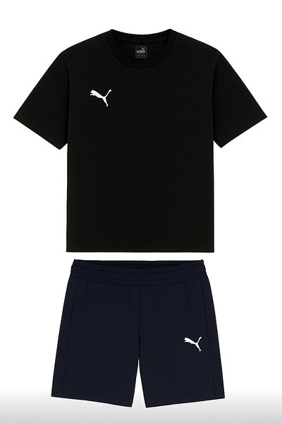 Puma TimeGoal Casual 658608-658615 Αθλητικό κοστούμι με κοντό μπλουζάκι