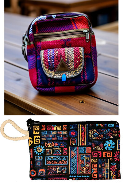 Vivesta Shop حقيبة يدوية منقوشة عرقية، حقيبة منسوجة من الكليم، حقيبة كتف كلاس...