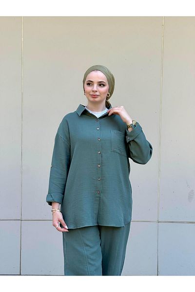 Ranasubaşı Muslin Shirt Suit Rs-090 Khaki