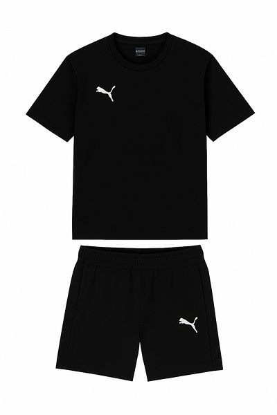 Puma TimeGoal Casual 658608-658615 Αθλητικό κοστούμι με κοντό μπλουζάκι