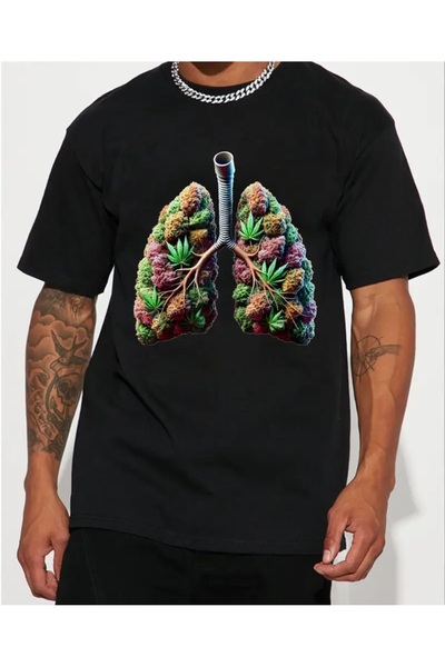 qubo sportswear & company qubo Unisex Oversize εμπριμέ βαμβακερό λαιμόκοψη κο...