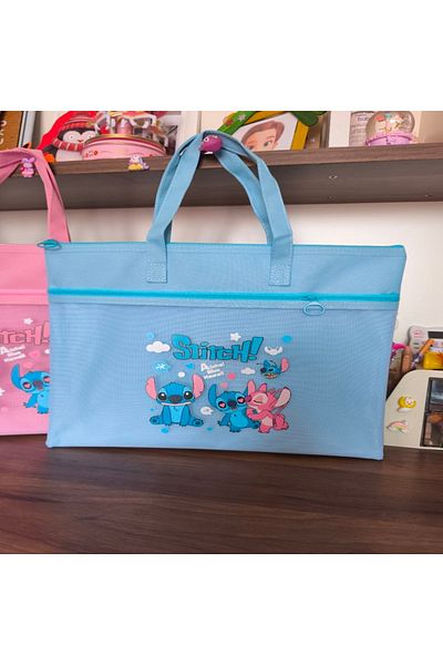 senacacollection Kuromi Stitch Hand Bag File Bag 35X28.5 cm 1Pcs