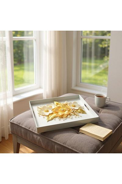 Revello Tray Presentation Tray Gift, Pearl Patterned, Shipped on the Same Day