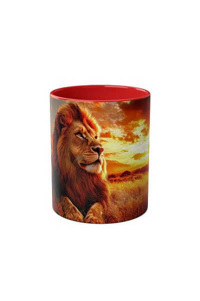 DUBLEMETRE Lion Printed Mug