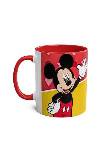 DUBLEMETRE Cute Mouse Printed Mug
