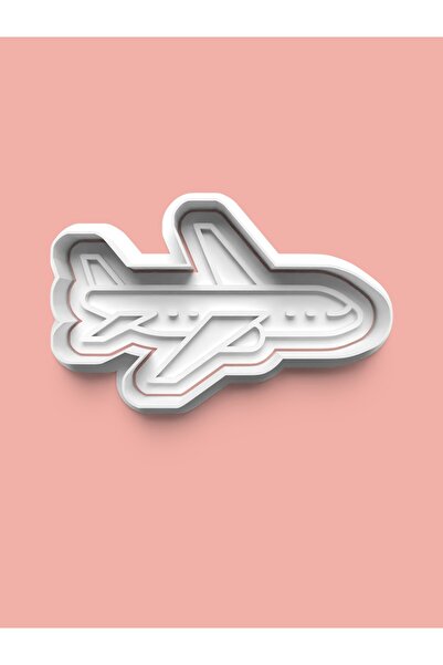 AKTASTORE قالب بسكويت طائرات الركاب وقالب عجينة السكر 0398-2