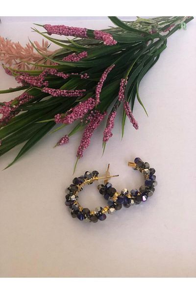 DOĞALYA Women's Crystal Stone Earrings