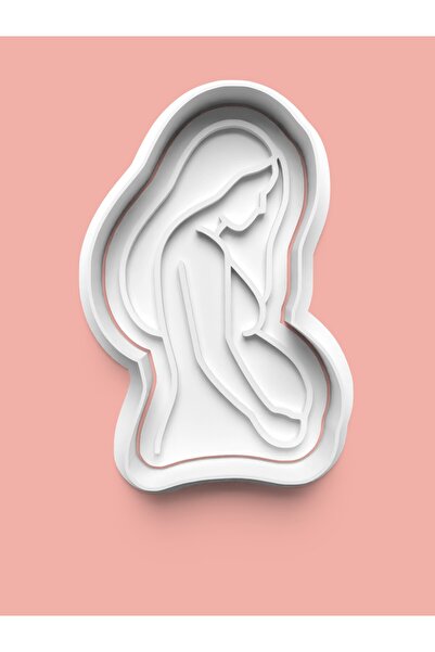 AKTASTORE قالب كوكيز للنساء الحوامل وقالب عجينة السكر