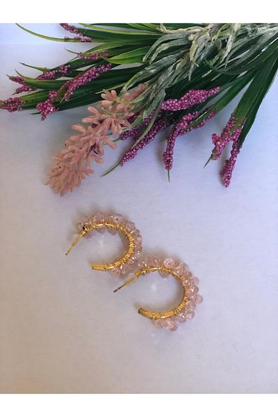 DOĞALYA Women's Crystal Stone Earrings
