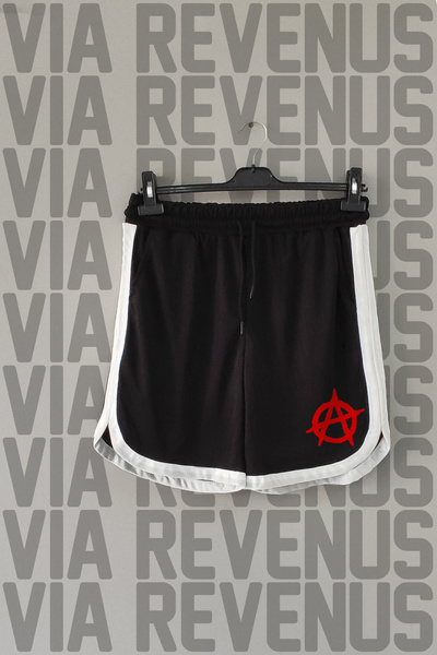 Vordevia Anarchy Printed Piping Detailed Sports Training Shorts