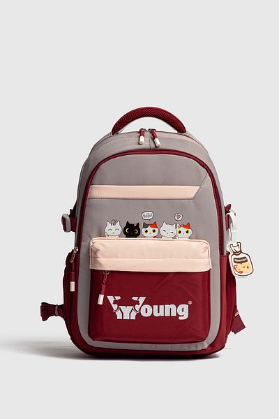 Fiyaka Young 51943 School Backpack Student Daily Travel Holiday Sports Walking Trip Bordo