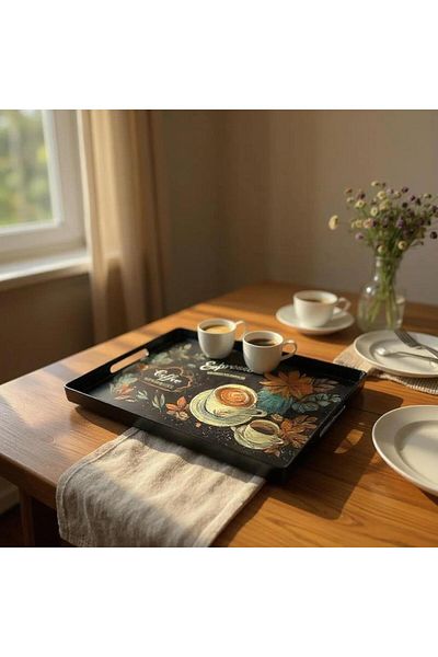 Revello Tray, Gift Wedding Dowery Kitchen Tray Presentation Tray, Same Day Shipping 30X28 cm